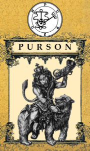 Daemon Purson – 20º Espírito da Goétia
