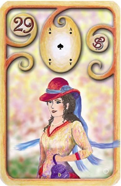 29 - A Mulher - Baralho Cigano - Petit Lenormand - Caotize-se