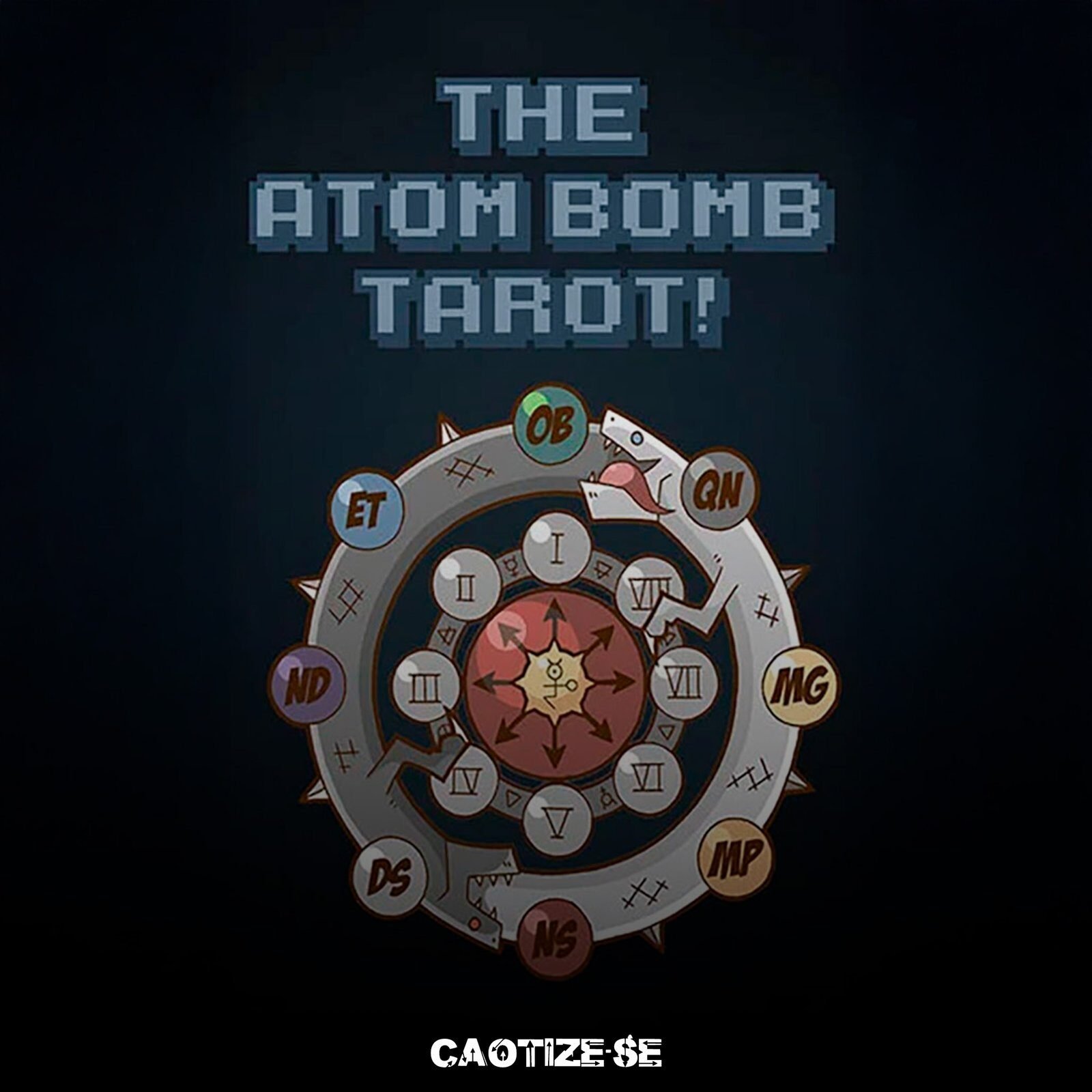 Cartas do Atom Bomb Tarot Bluefluke